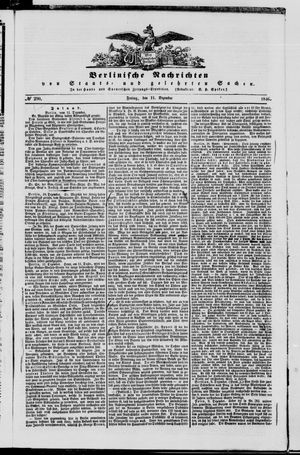Berlinische Nachrichten von Staats- und gelehrten Sachen vom 11.12.1846