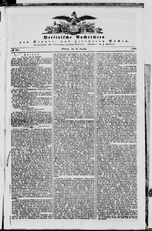 Berlinische Nachrichten von Staats- und gelehrten Sachen vom 16.12.1846