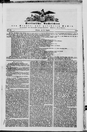 Berlinische Nachrichten von Staats- und gelehrten Sachen vom 23.12.1846