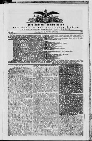 Berlinische Nachrichten von Staats- und gelehrten Sachen vom 24.12.1846