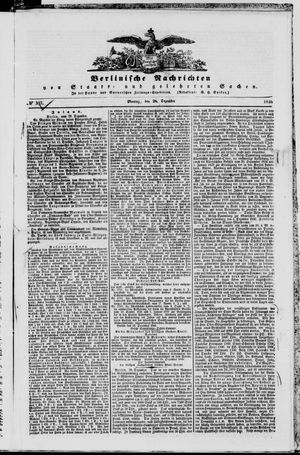 Berlinische Nachrichten von Staats- und gelehrten Sachen vom 28.12.1846