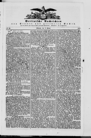 Berlinische Nachrichten von Staats- und gelehrten Sachen vom 03.02.1847