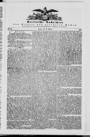 Berlinische Nachrichten von Staats- und gelehrten Sachen vom 19.02.1847
