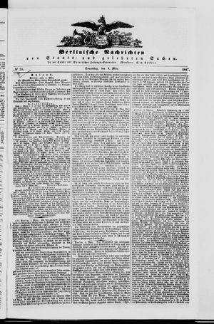 Berlinische Nachrichten von Staats- und gelehrten Sachen vom 04.03.1847