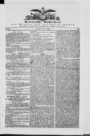 Berlinische Nachrichten von Staats- und gelehrten Sachen vom 06.03.1847