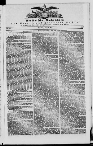 Berlinische Nachrichten von Staats- und gelehrten Sachen vom 22.05.1847