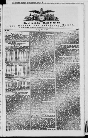 Berlinische Nachrichten von Staats- und gelehrten Sachen vom 08.06.1847