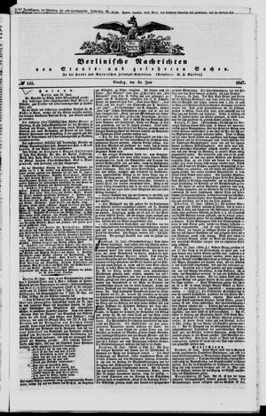 Berlinische Nachrichten von Staats- und gelehrten Sachen vom 22.06.1847