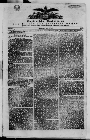 Berlinische Nachrichten von Staats- und gelehrten Sachen vom 01.07.1847