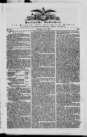 Berlinische Nachrichten von Staats- und gelehrten Sachen vom 08.07.1847