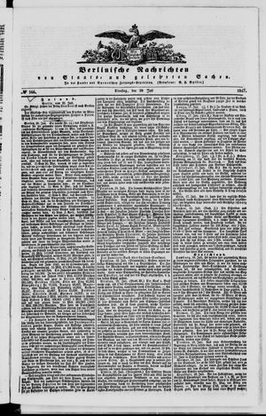 Berlinische Nachrichten von Staats- und gelehrten Sachen vom 20.07.1847