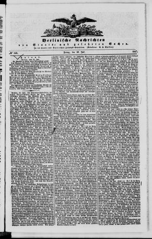 Berlinische Nachrichten von Staats- und gelehrten Sachen vom 23.07.1847