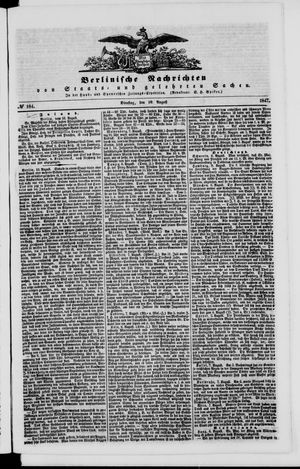 Berlinische Nachrichten von Staats- und gelehrten Sachen vom 10.08.1847