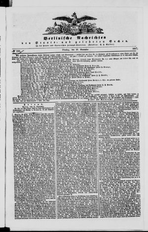 Berlinische Nachrichten von Staats- und gelehrten Sachen vom 21.09.1847