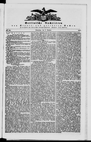 Berlinische Nachrichten von Staats- und gelehrten Sachen vom 09.12.1847