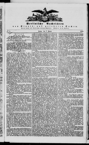 Berlinische Nachrichten von Staats- und gelehrten Sachen vom 07.01.1848