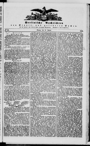 Berlinische Nachrichten von Staats- und gelehrten Sachen vom 31.01.1848