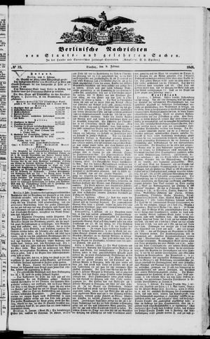 Berlinische Nachrichten von Staats- und gelehrten Sachen on Feb 8, 1848