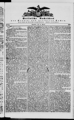 Berlinische Nachrichten von Staats- und gelehrten Sachen vom 12.02.1848