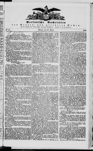 Berlinische Nachrichten von Staats- und gelehrten Sachen vom 23.02.1848