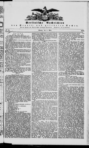 Berlinische Nachrichten von Staats- und gelehrten Sachen vom 06.03.1848