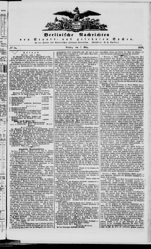 Berlinische Nachrichten von Staats- und gelehrten Sachen vom 07.03.1848