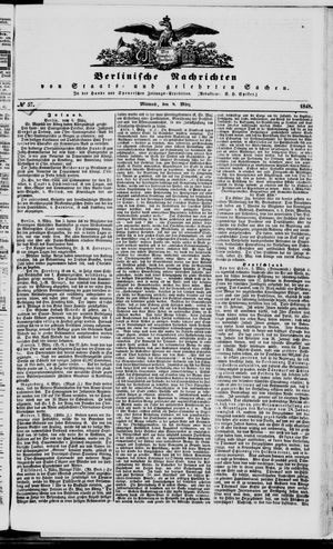 Berlinische Nachrichten von Staats- und gelehrten Sachen vom 08.03.1848