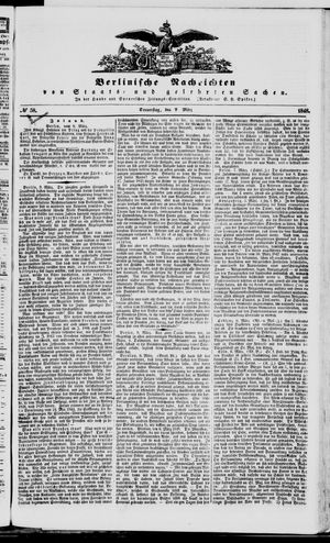 Berlinische Nachrichten von Staats- und gelehrten Sachen vom 09.03.1848