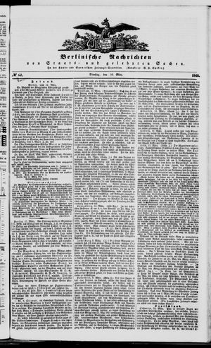 Berlinische Nachrichten von Staats- und gelehrten Sachen on Mar 14, 1848