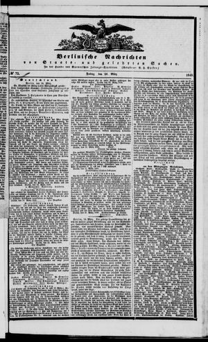Berlinische Nachrichten von Staats- und gelehrten Sachen vom 24.03.1848
