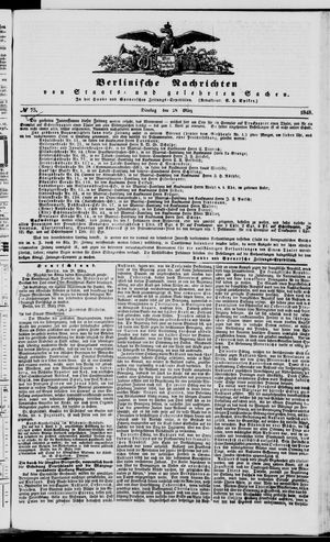 Berlinische Nachrichten von Staats- und gelehrten Sachen vom 28.03.1848