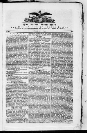 Berlinische Nachrichten von Staats- und gelehrten Sachen vom 18.04.1848