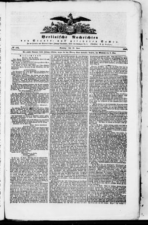 Berlinische Nachrichten von Staats- und gelehrten Sachen vom 30.04.1848
