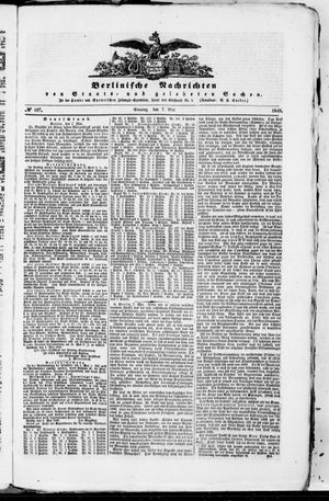 Berlinische Nachrichten von Staats- und gelehrten Sachen vom 07.05.1848