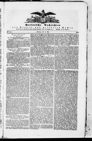 Berlinische Nachrichten von Staats- und gelehrten Sachen vom 14.05.1848