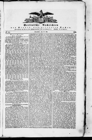 Berlinische Nachrichten von Staats- und gelehrten Sachen vom 27.05.1848