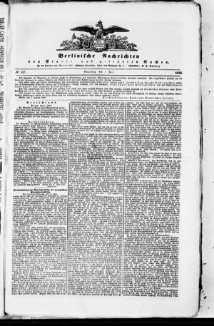Berlinische Nachrichten von Staats- und gelehrten Sachen vom 01.06.1848