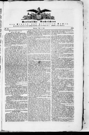 Berlinische Nachrichten von Staats- und gelehrten Sachen vom 04.06.1848