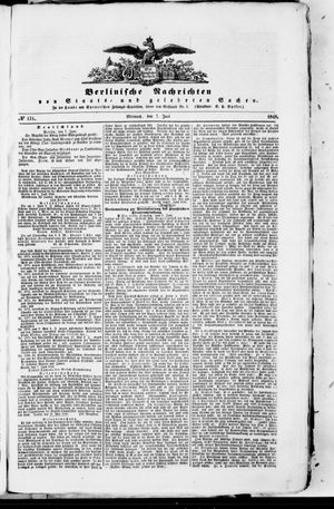 Berlinische Nachrichten von Staats- und gelehrten Sachen vom 07.06.1848