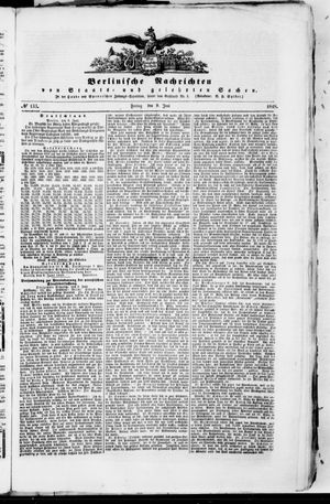 Berlinische Nachrichten von Staats- und gelehrten Sachen vom 09.06.1848