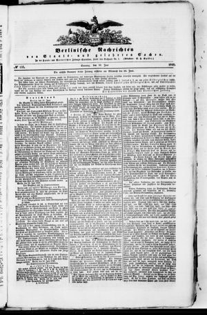 Berlinische Nachrichten von Staats- und gelehrten Sachen vom 11.06.1848
