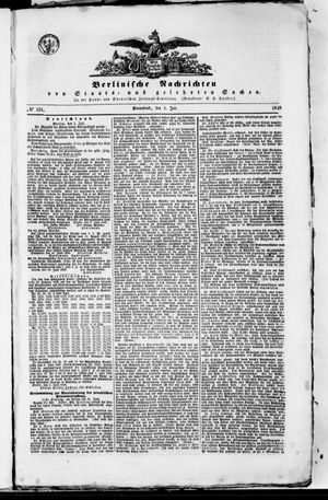 Berlinische Nachrichten von Staats- und gelehrten Sachen vom 01.07.1848