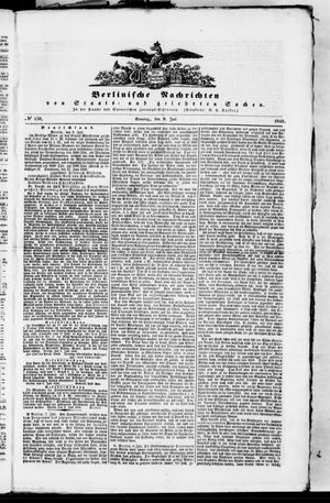 Berlinische Nachrichten von Staats- und gelehrten Sachen vom 09.07.1848