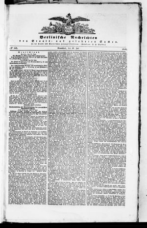 Berlinische Nachrichten von Staats- und gelehrten Sachen vom 22.07.1848