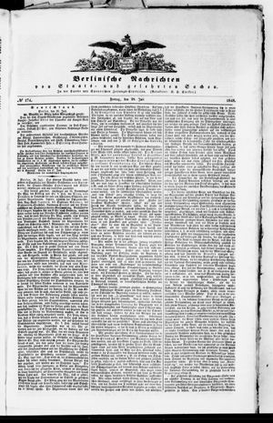 Berlinische Nachrichten von Staats- und gelehrten Sachen vom 28.07.1848