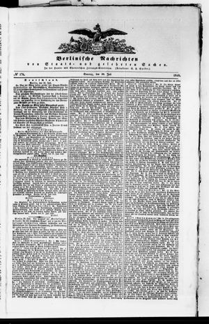 Berlinische Nachrichten von Staats- und gelehrten Sachen vom 30.07.1848