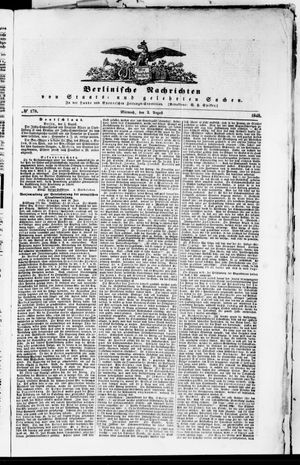 Berlinische Nachrichten von Staats- und gelehrten Sachen vom 02.08.1848