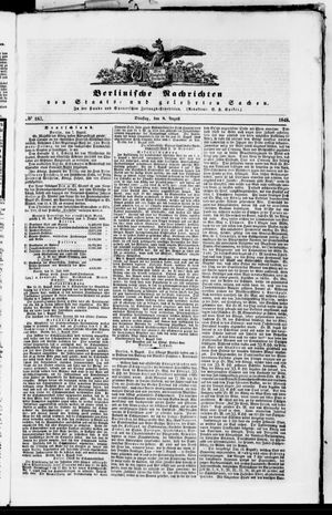 Berlinische Nachrichten von Staats- und gelehrten Sachen vom 08.08.1848