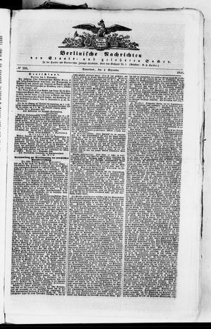 Berlinische Nachrichten von Staats- und gelehrten Sachen on Sep 2, 1848