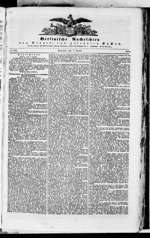 Berlinische Nachrichten von Staats- und gelehrten Sachen vom 07.10.1848